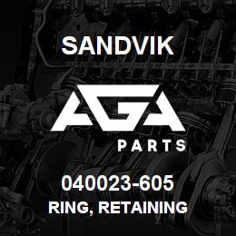 040023-605 Sandvik RING, RETAINING | AGA Parts