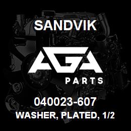 040023-607 Sandvik WASHER, PLATED, 1/2 | AGA Parts
