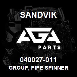 040027-011 Sandvik GROUP, PIPE SPINNER 18" TABLE | AGA Parts