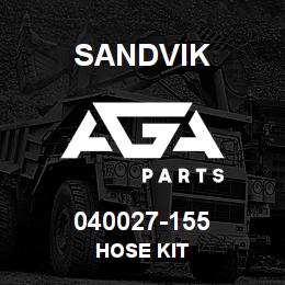 040027-155 Sandvik HOSE KIT | AGA Parts