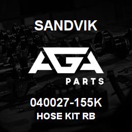 040027-155K Sandvik HOSE KIT RB | AGA Parts