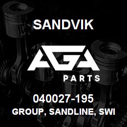 040027-195 Sandvik GROUP, SANDLINE, SWING OUT | AGA Parts