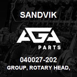 040027-202 Sandvik GROUP, ROTARY HEAD, DUAL MTR, M6 | AGA Parts