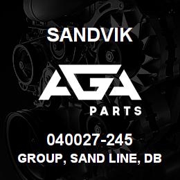 040027-245 Sandvik GROUP, SAND LINE, DBL POLE, M5/6 | AGA Parts