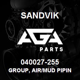 040027-255 Sandvik GROUP, AIR/MUD PIPING MRLN4 EXT | AGA Parts