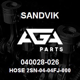 040028-026 Sandvik HOSE 2SN-04-04FJ-000-04FJ-28 | AGA Parts