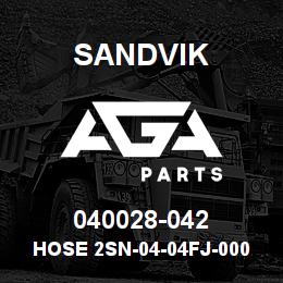 040028-042 Sandvik HOSE 2SN-04-04FJ-000-04FJ-44 | AGA Parts