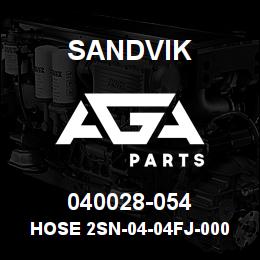 040028-054 Sandvik HOSE 2SN-04-04FJ-000-04FJ-56 | AGA Parts