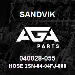 040028-055 Sandvik HOSE 2SN-04-04FJ-000-04FJ-57 | AGA Parts