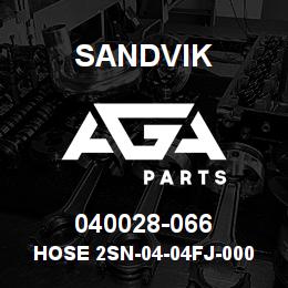 040028-066 Sandvik HOSE 2SN-04-04FJ-000-04FJ-6868 | AGA Parts