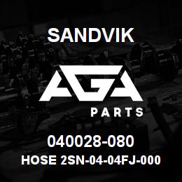 040028-080 Sandvik HOSE 2SN-04-04FJ-000-04FJ-82 | AGA Parts
