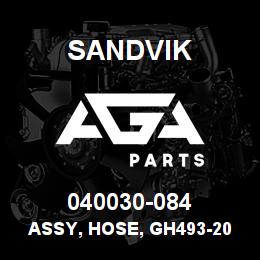 040030-084 Sandvik ASSY, HOSE, GH493-20-20FJ-20FJ | AGA Parts