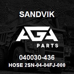 040030-436 Sandvik HOSE 2SN-04-04FJ-000-04FJ-438 | AGA Parts