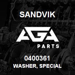 0400361 Sandvik WASHER, SPECIAL | AGA Parts