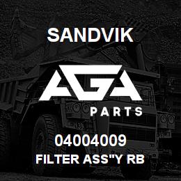 04004009 Sandvik FILTER ASS'Y RB | AGA Parts