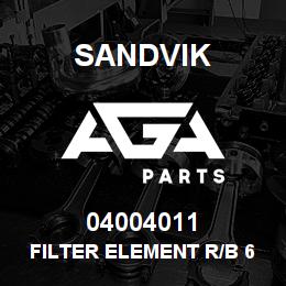 04004011 Sandvik FILTER ELEMENT R/B 65812024 RB | AGA Parts