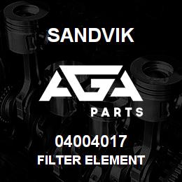 04004017 Sandvik FILTER ELEMENT | AGA Parts