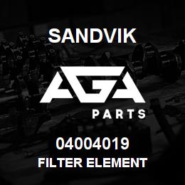 04004019 Sandvik FILTER ELEMENT | AGA Parts