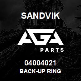 04004021 Sandvik BACK-UP RING | AGA Parts
