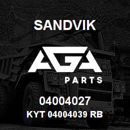 04004027 Sandvik KYT 04004039 RB | AGA Parts
