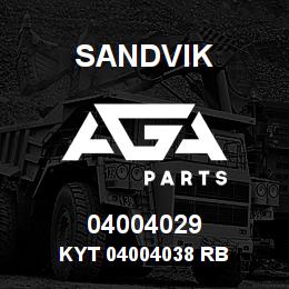 04004029 Sandvik KYT 04004038 RB | AGA Parts