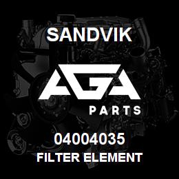 04004035 Sandvik FILTER ELEMENT | AGA Parts