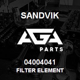 04004041 Sandvik FILTER ELEMENT | AGA Parts