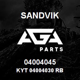 04004045 Sandvik KYT 04004030 RB | AGA Parts