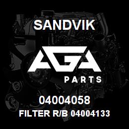 04004058 Sandvik FILTER R/B 04004133 RB | AGA Parts