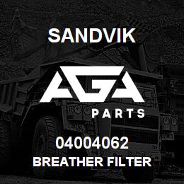04004062 Sandvik BREATHER FILTER | AGA Parts