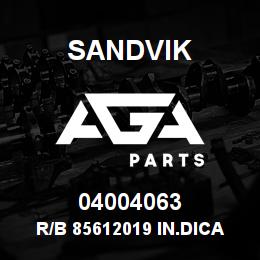 04004063 Sandvik R/B 85612019 IN.DICATOR RB | AGA Parts
