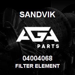 04004068 Sandvik FILTER ELEMENT | AGA Parts