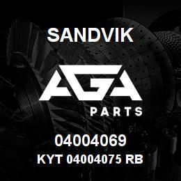 04004069 Sandvik KYT 04004075 RB | AGA Parts