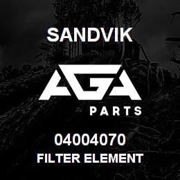 04004070 Sandvik FILTER ELEMENT | AGA Parts