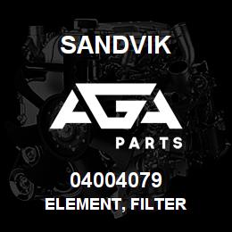 04004079 Sandvik ELEMENT, FILTER | AGA Parts