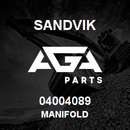 04004089 Sandvik MANIFOLD | AGA Parts