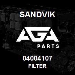 04004107 Sandvik FILTER | AGA Parts