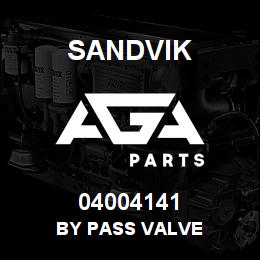 04004141 Sandvik BY PASS VALVE | AGA Parts