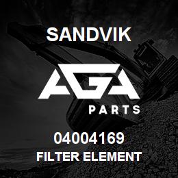 04004169 Sandvik FILTER ELEMENT | AGA Parts