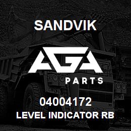 04004172 Sandvik LEVEL INDICATOR RB | AGA Parts