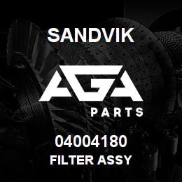04004180 Sandvik FILTER ASSY | AGA Parts