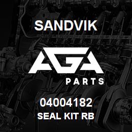 04004182 Sandvik SEAL KIT RB | AGA Parts