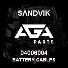 04006004 Sandvik BATTERY CABLES | AGA Parts