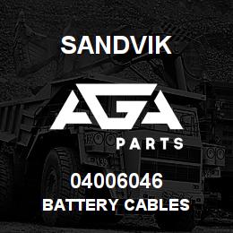 04006046 Sandvik BATTERY CABLES | AGA Parts