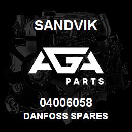 04006058 Sandvik DANFOSS SPARES | AGA Parts