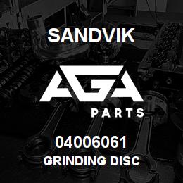 04006061 Sandvik GRINDING DISC | AGA Parts