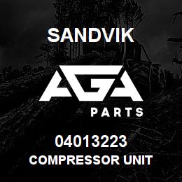 04013223 Sandvik COMPRESSOR UNIT | AGA Parts