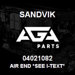 04021082 Sandvik AIR END *SEE I-TEXT* RB | AGA Parts