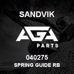040275 Sandvik SPRING GUIDE RB | AGA Parts