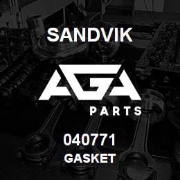 040771 Sandvik GASKET | AGA Parts